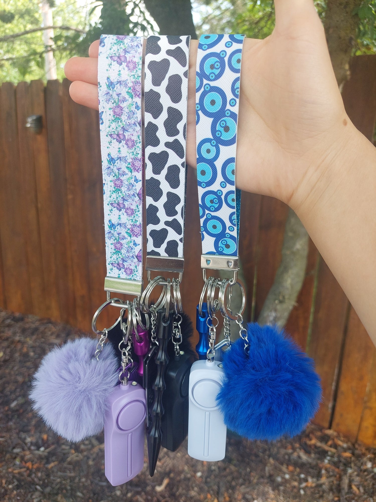 Faux Leather Keychains