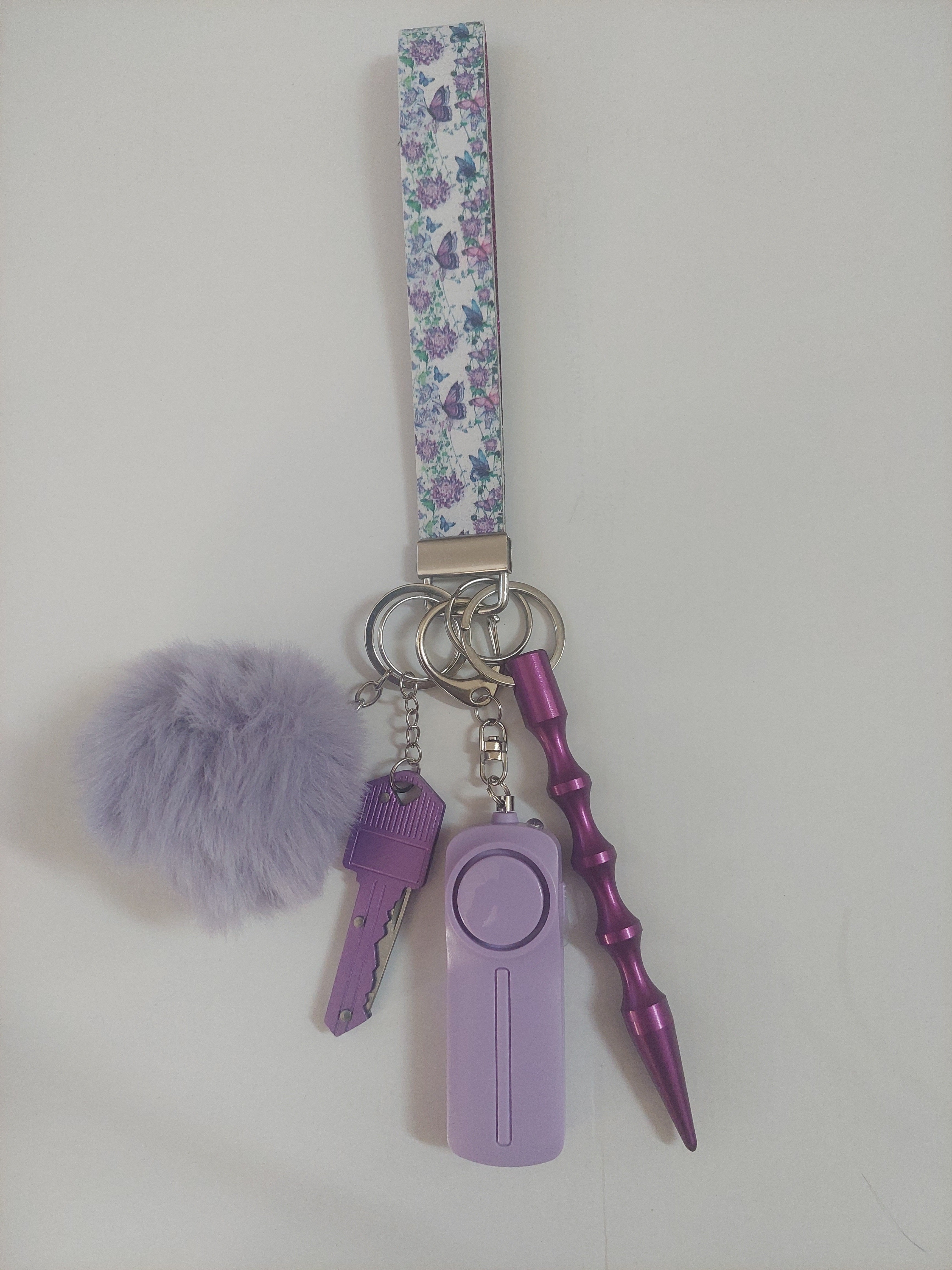 Purple Butterfly Keychain