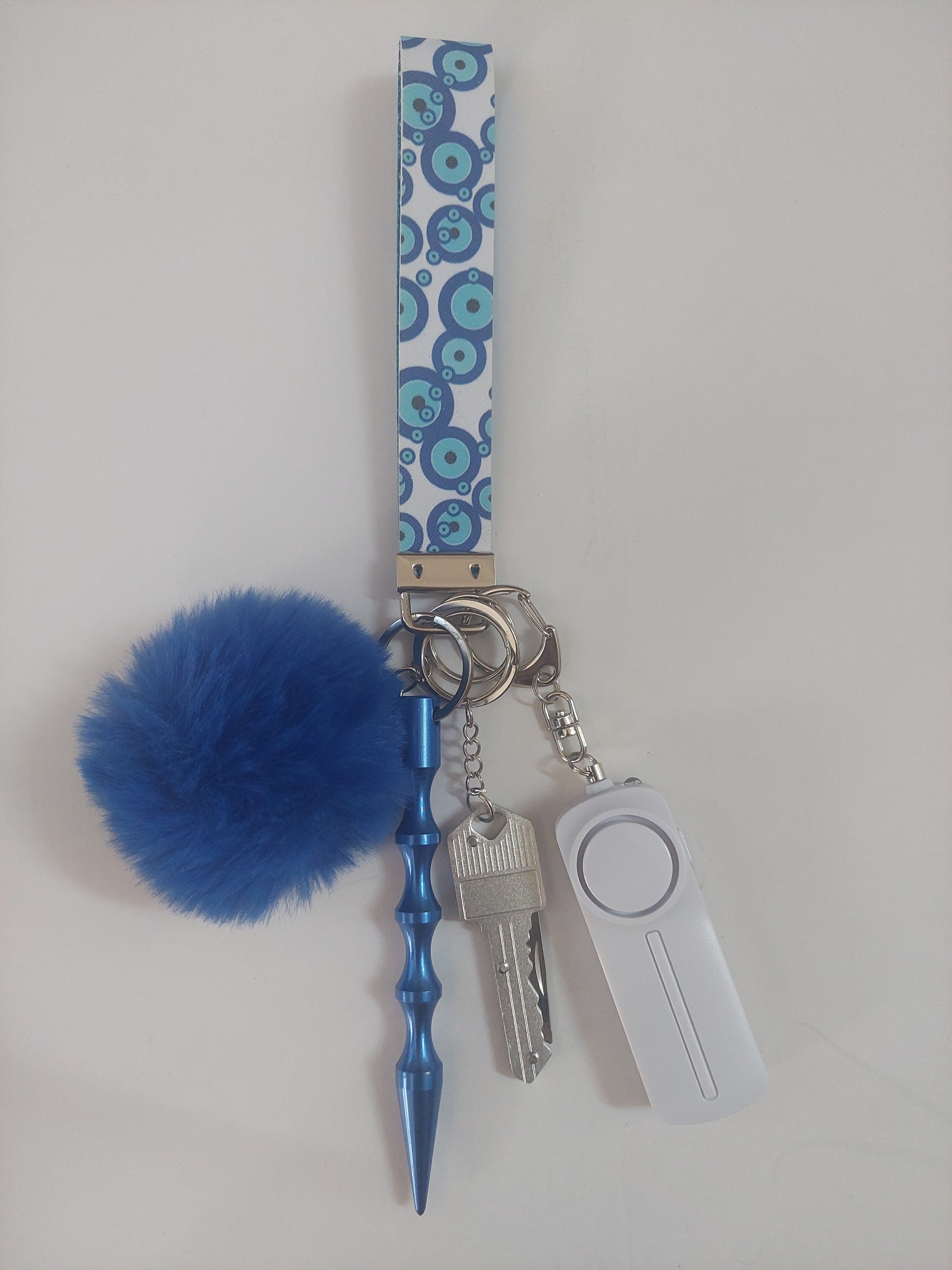 Blue Bubbles Keychain