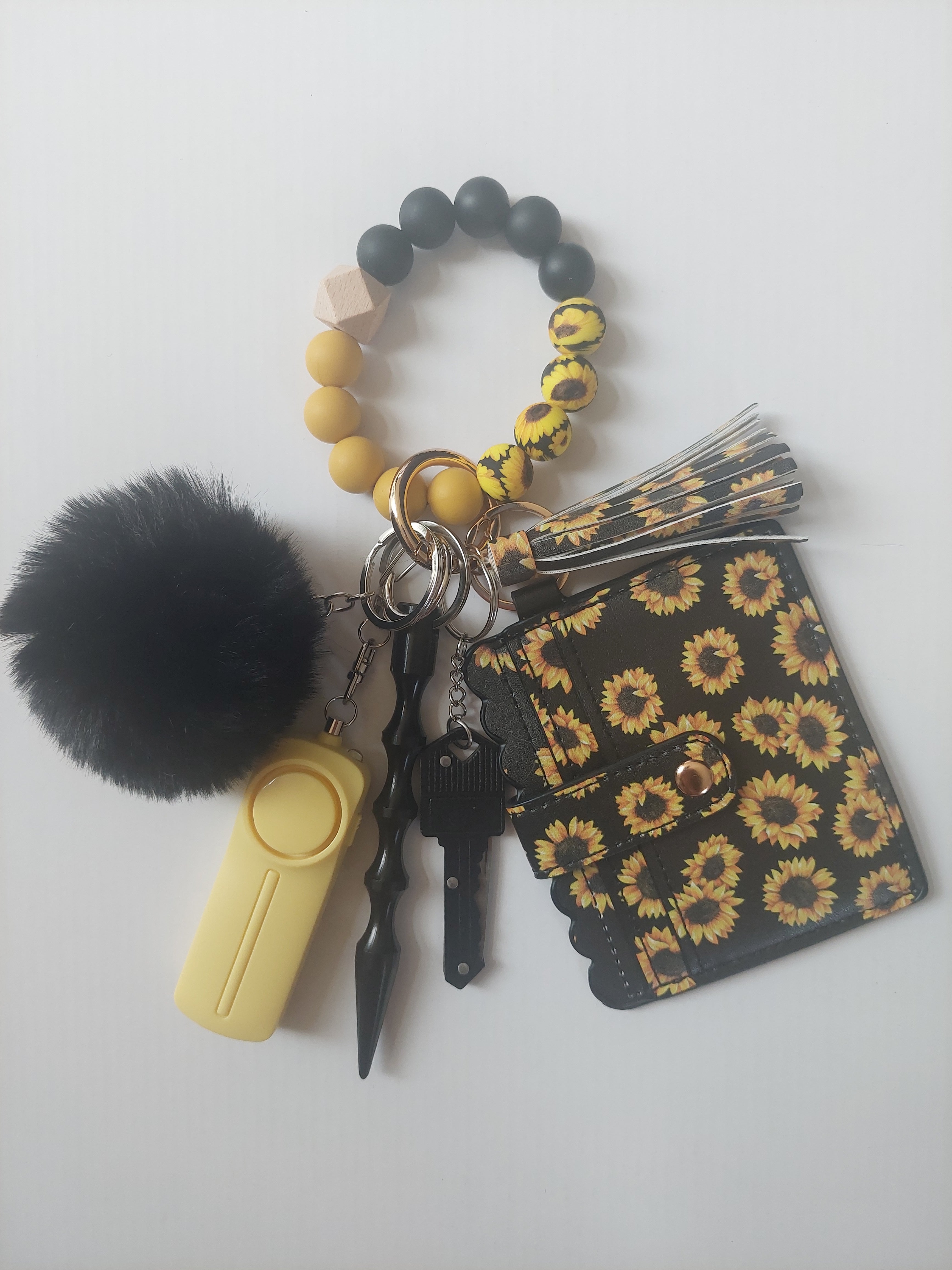 Sunflower Safety Keychain
