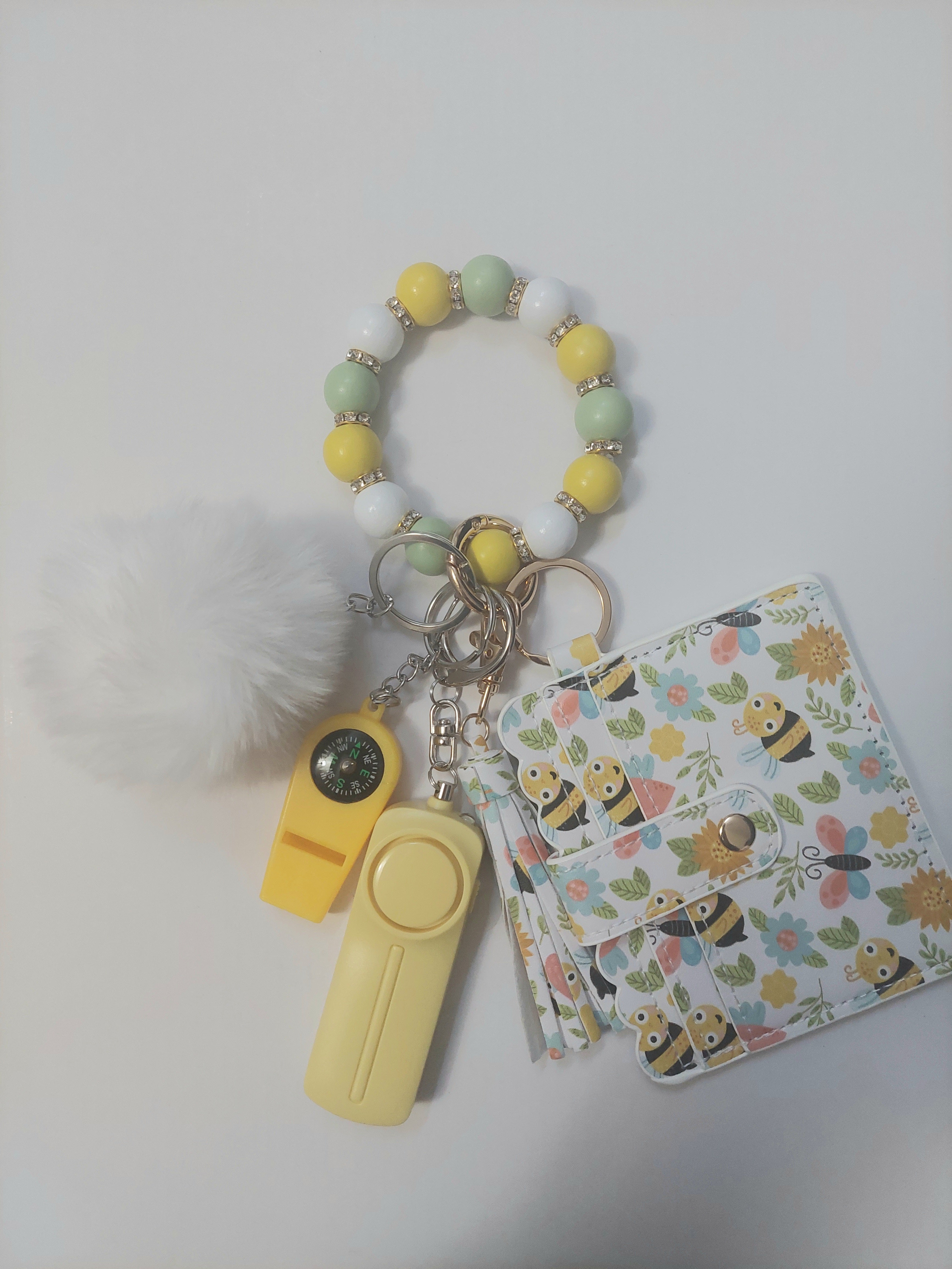 Bumblebee Safety Keychain