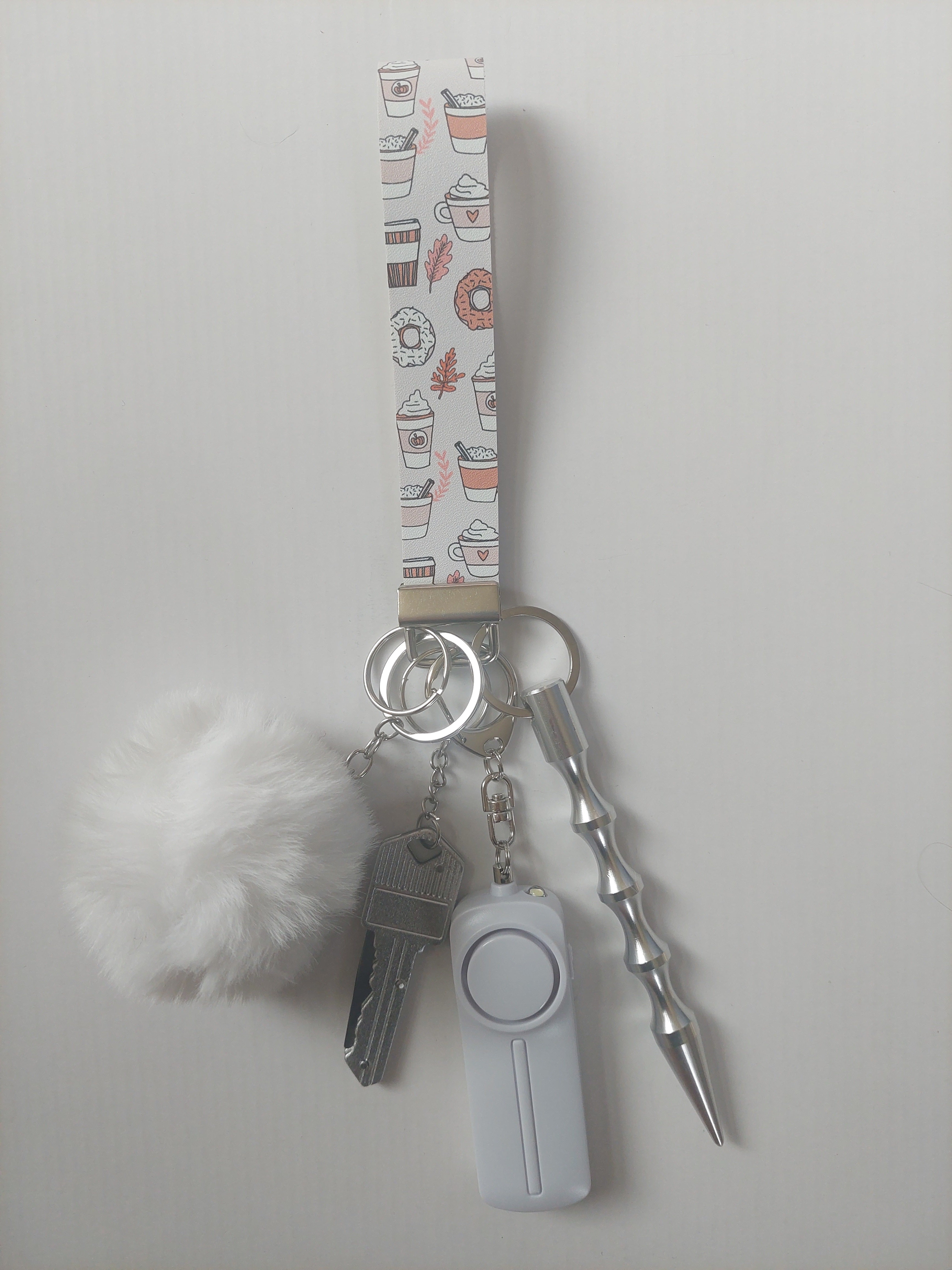 Pumpkin Spice Safety Keychain