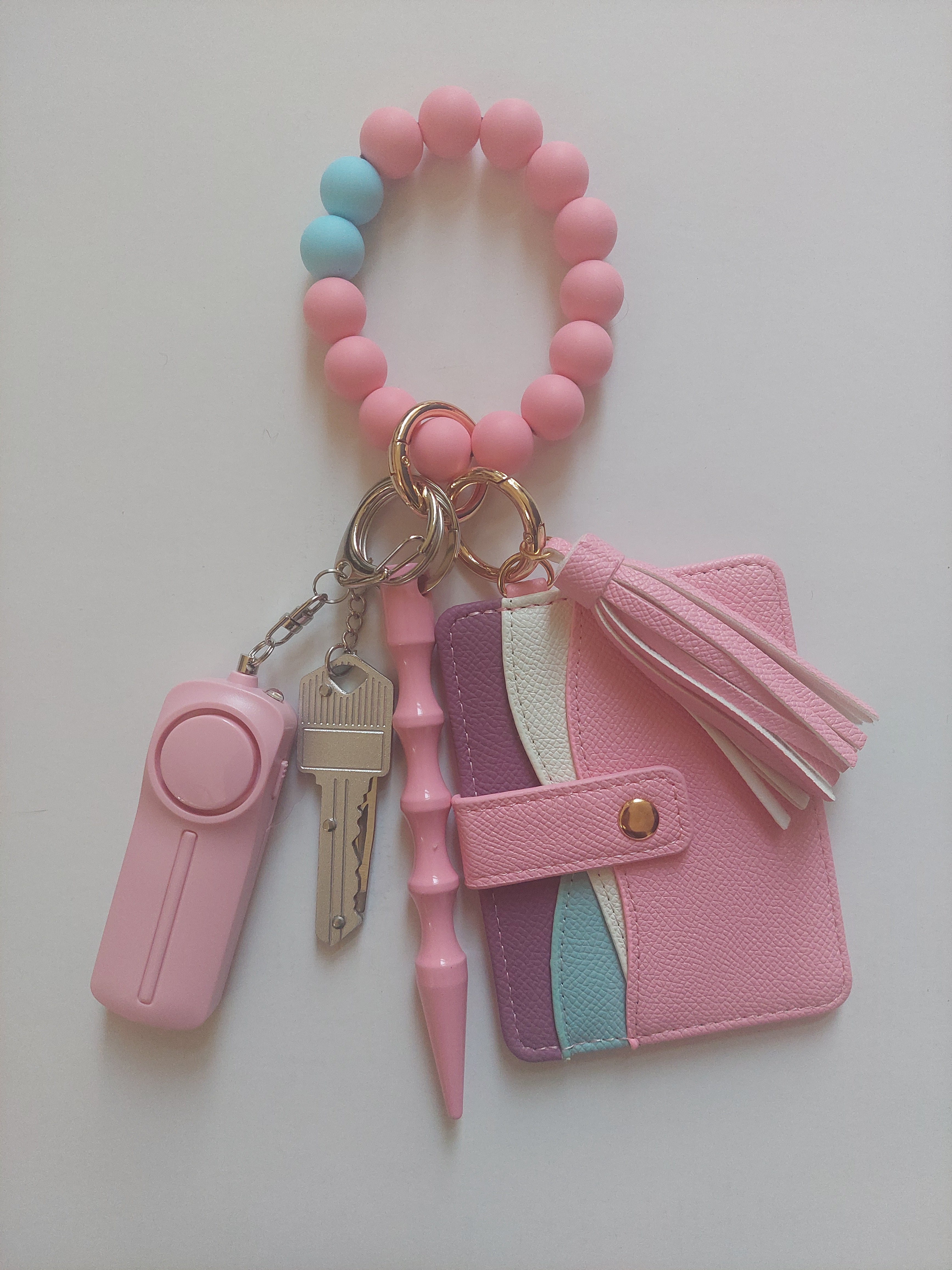 Pink Wave Keychain