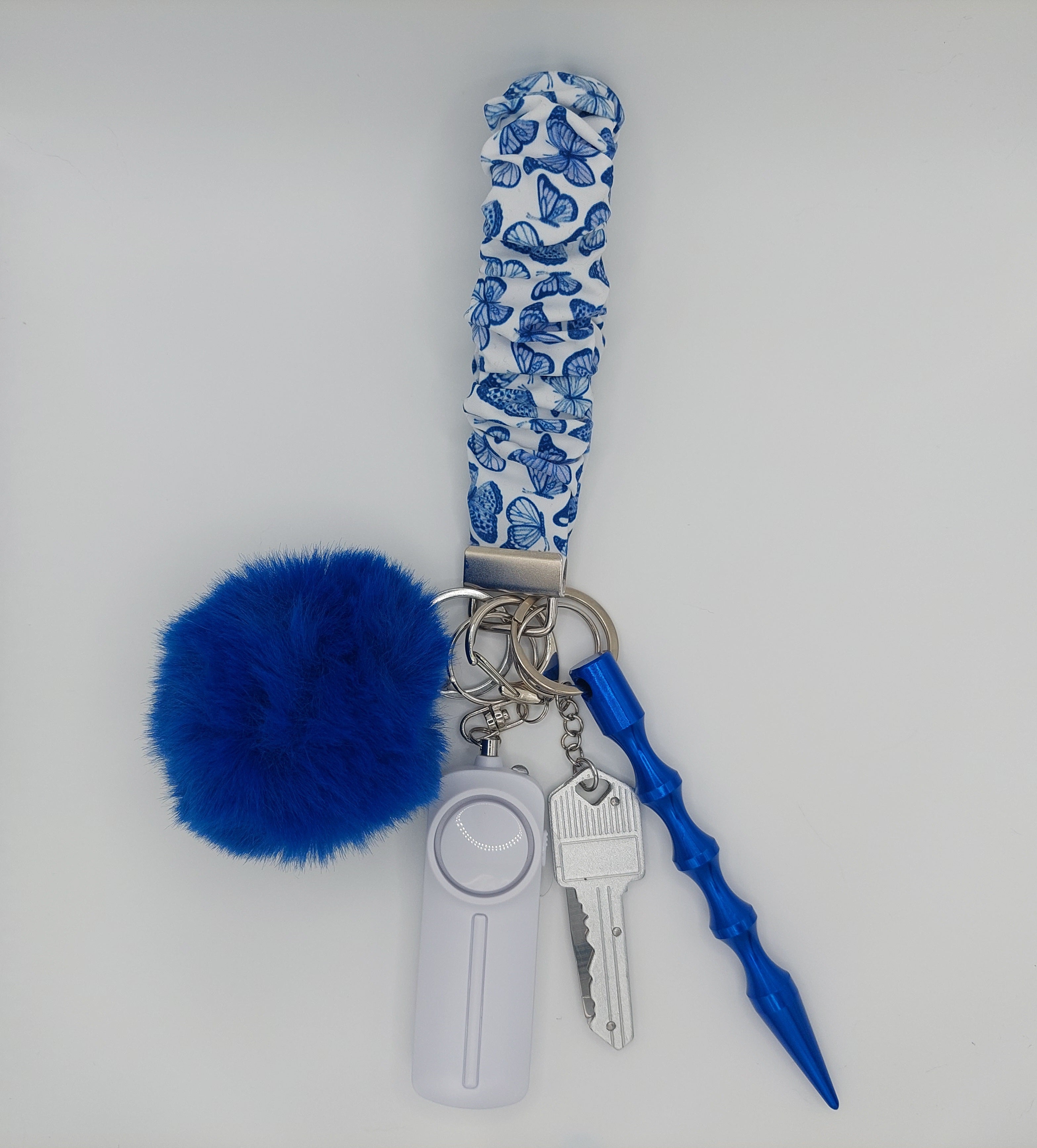Blue Monarch Keychain