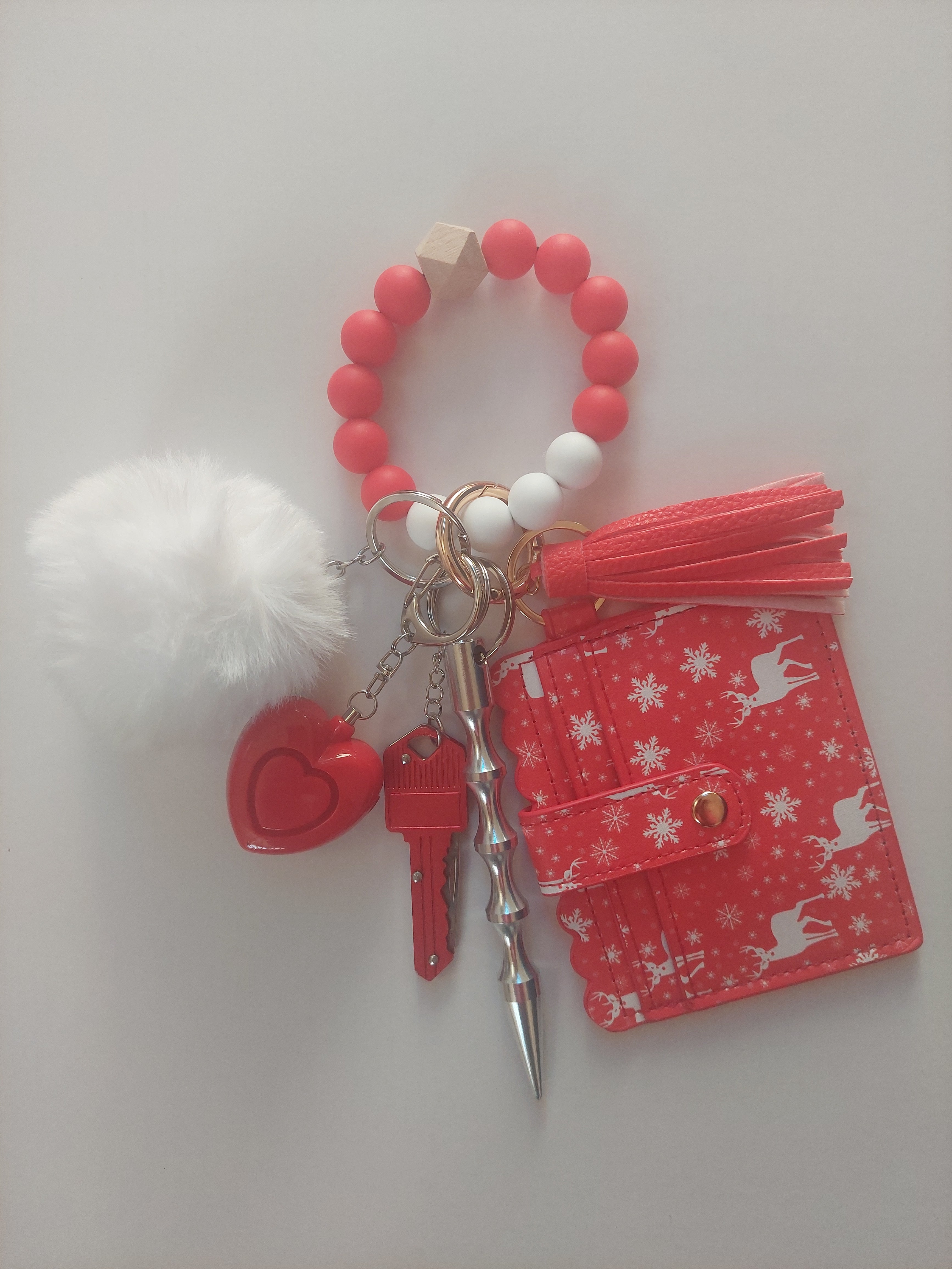Red Reindeer Keychain