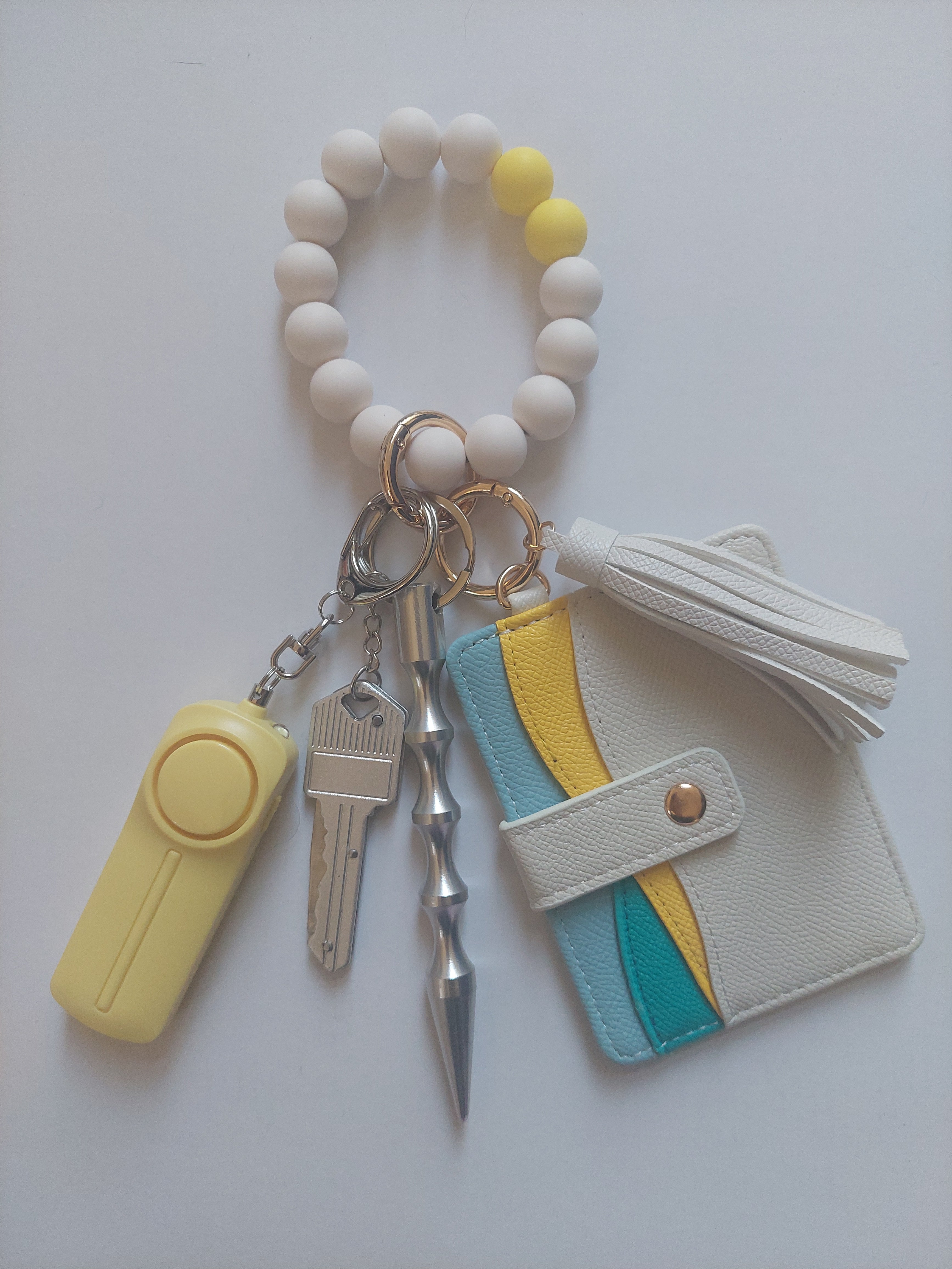 White Wave Keychain