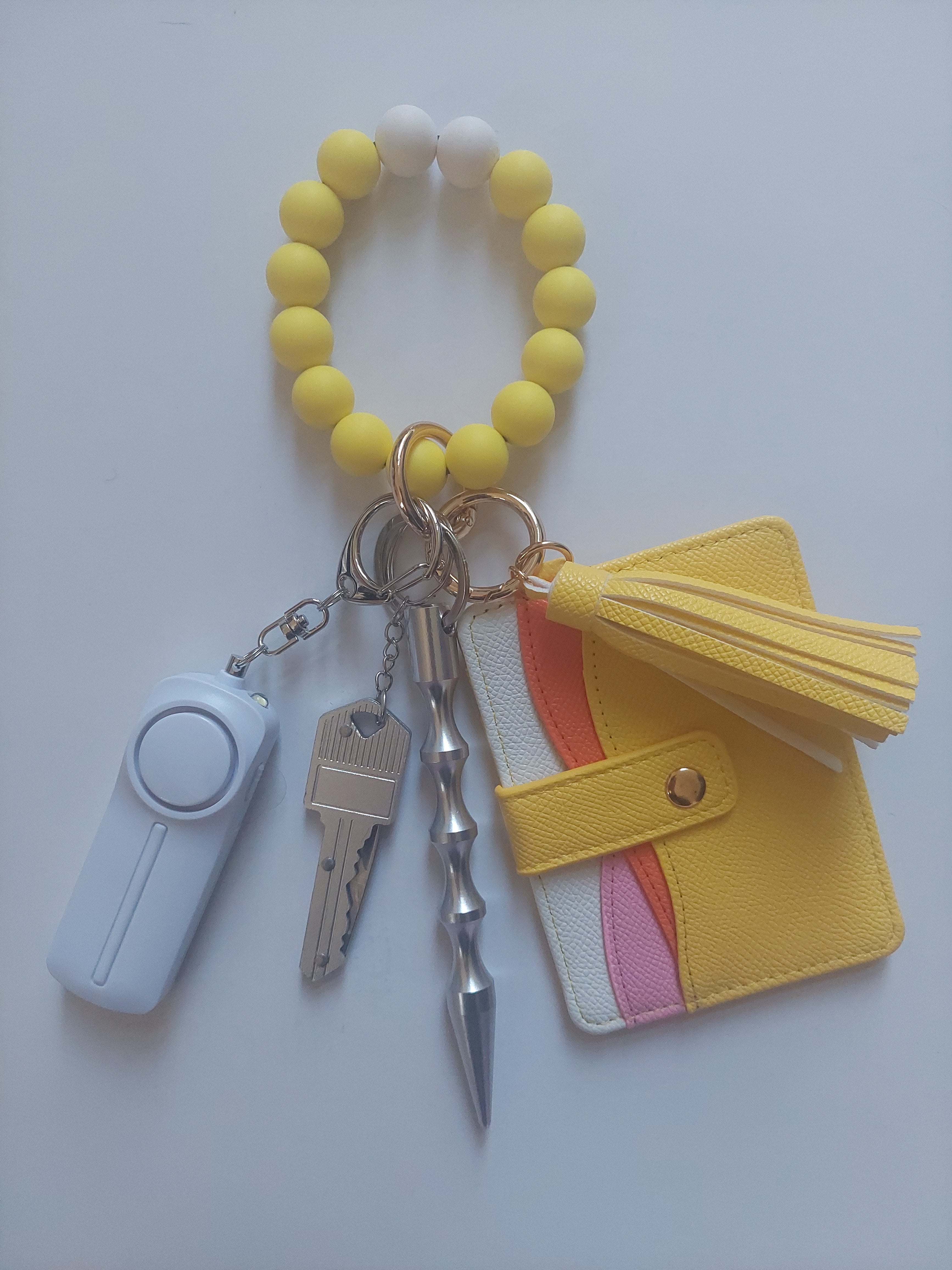 Yellow Wave Keychain