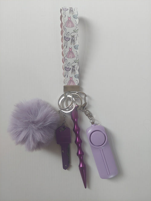 Ballerina Safety Keychain