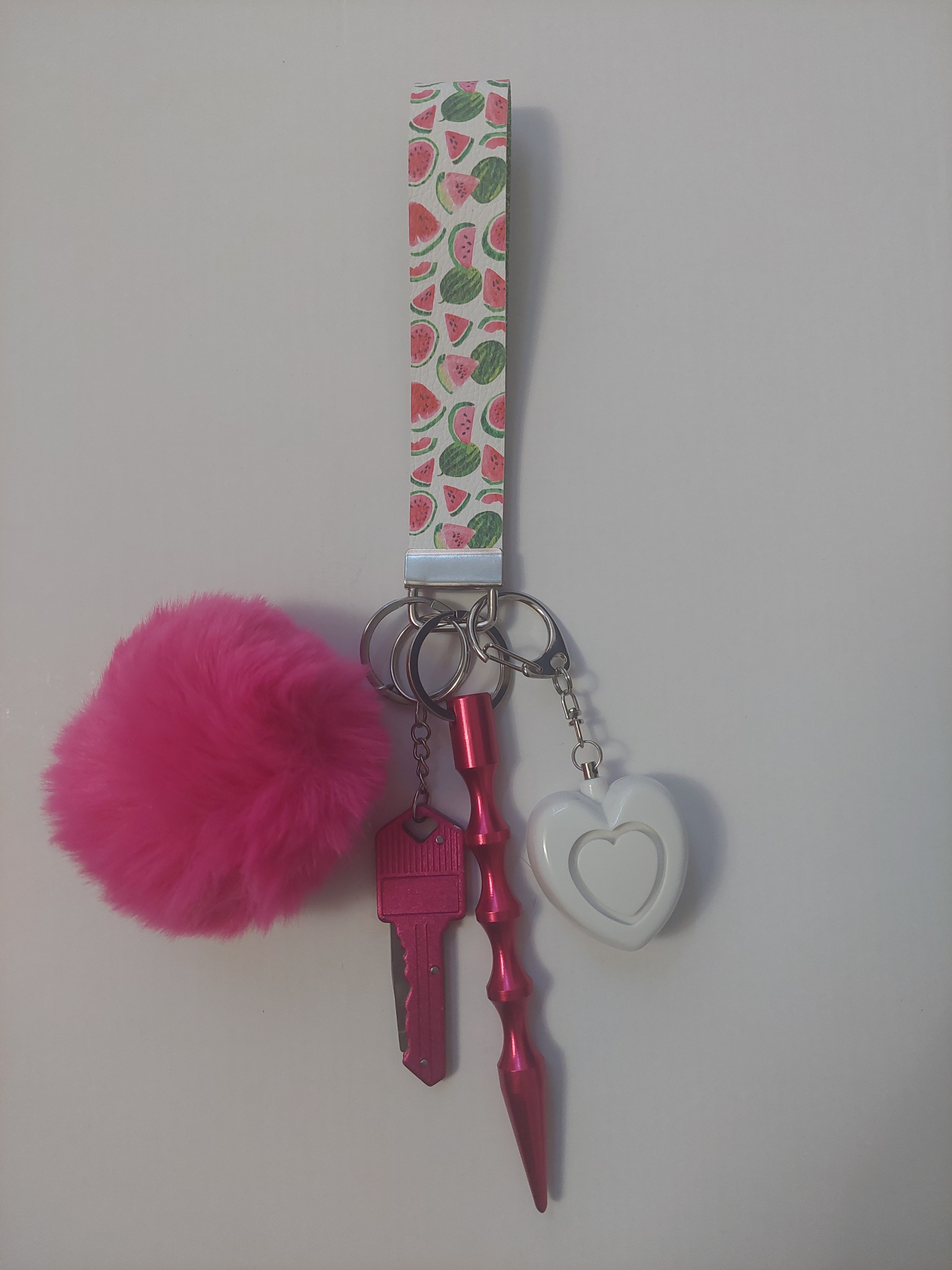 Watermelon Safety Keychain